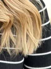 Pointes d'un balayage caramel, réalisation Gem Coiffure